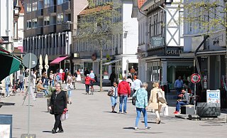 An einem verkaufsoffenen Sonntag könnte die Salzufler Innenstadt deutlich voller sein. - Alexandra Schaller An einem verkaufsoffenen Sonntag könnte die Salzufler Innenstadt deutlich voller sein. - Alexandra Schaller
