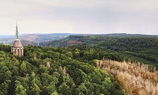 Blick auf den Hermann - Wortmann Gruppe Detmold