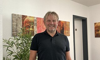 Dr. Jens Hofele, Geschäftsführer einer selbstgegründeten Firma, würde als Bürgermeister ins Rathaus wechseln, sollte er gewählt werden. - Cordula Gröne