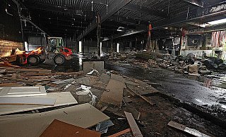 Ab dem Jahr 2011 erfolgte der Abriss auf dem ehemaligen Landwehr-Gelände in Müssen. - Vera Gerstendorf-Welle