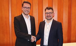 Führungswechsel bei den Liberalen in Nordlippe: Christopher Beni (links) übernimmt den Vorsitz von Christian Sauter. - FDP Nordlippe