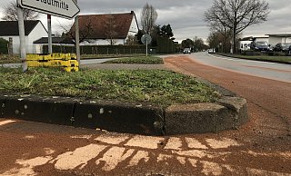 Ölspur in Bad Salzuflen. - Sven Kienscherf Ölspur in Bad Salzuflen. - Sven Kienscherf