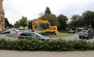 Bauarbeiten am Ostertorkreisel. - Till Sadlowski