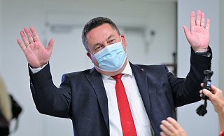 Dr. Axel Lehmann (SPD) hat das Rennen klar für sich entschieden. Er ist erneut zum Landrat gewählt worden. - Dirk Baldus