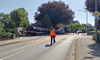 Auf der Lemgoer Straße hat sich am Mittwochmorgen ein schwerer Unfall ereignet. - Nadine Uphoff