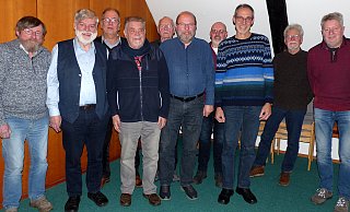 Der Vorstand des B&uuml;rgerbusvereins Kalletal: Uwe Zimmermann, Volker Aust, Hans-Peter Ziegler, Manfred Gr&auml;bner, G&uuml;nter Finke, Axel B&uuml;nger, Bernd Jung, Reinhold Rieger, Manfred Siemon, Manfred Gruber (von links). - Rudi Rudolph