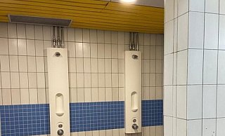 Die Duschen in der Sporthalle Aspe bleiben warm. - Handball Bad Salzuflen