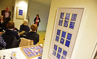 Im Haus Bachrach ist die Ausstellung "mit Blau" eröffnet worden. - Nicole Ellerbrake Im Haus Bachrach ist die Ausstellung "mit Blau" eröffnet worden. - Nicole Ellerbrake