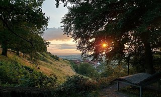 Abendstimmung bei der Malereiche - zu sehen auf der Abendrunde um die Burg Schwalenberg. - VHS Lippe-Ost Abendstimmung bei der Malereiche - zu sehen auf der Abendrunde um die Burg Schwalenberg. - VHS Lippe-Ost