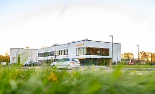 Der Neubau der Weidmüller Akademie an der Detmolder Klingenbergstraße in unmittelbarer Nähe der Produktionsstätten. - Weidmüller