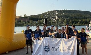 Die "Aerzen Delta Crew" hat das Drachenbootrennen am Wochenende für sich entscheiden können. - Infinity Events