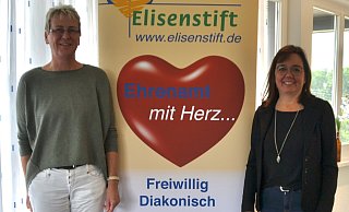 Jutta Wenzel (links) und Silke Schmidt stellen das Projekt "Ehrenamt mit Herz" vor. - Madlena Gerschner Jutta Wenzel (links) und Silke Schmidt stellen das Projekt "Ehrenamt mit Herz" vor. - Madlena Gerschner