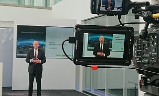 Frank Stührenberg, CEO von Phoenix Contact, bei der digitalen Pressekonferenz. - Phoenix Contact