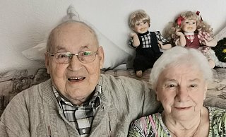Feiern heute ihre Eiserne Hochzeit: Heinz und Maria Kopka aus Alverdissen. - Sylvia Frevert