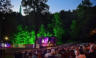Die Waldbühne bietet auch für das Nightwash-Programm eine wunderbare Kulisse. - Nicole Ellerbrake