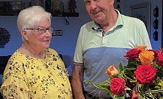 Magdalene und Manfred Lenger feiern Diamantene Hochzeit. - Anja Imig Magdalene und Manfred Lenger feiern Diamantene Hochzeit. - Anja Imig
