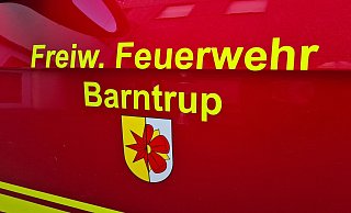 Die Feuerwehr Barntrup war am Mittwochmorgen im Stadtgebiet im Einsatz. - Nadine Uphoff Die Feuerwehr Barntrup war am Mittwochmorgen im Stadtgebiet im Einsatz. - Nadine Uphoff