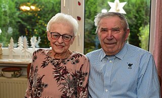 Seit 60 Jahren verheiratet: Margit und Wolfgang Giehler. - Nicole Ellerbrake Seit 60 Jahren verheiratet: Margit und Wolfgang Giehler. - Nicole Ellerbrake