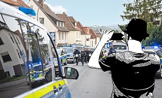 Bei Polizeieinsätzen bleiben nicht nur häufig Menschen stehen und beobachten das Geschehen. Es landen auch immer wieder Handyvideos davon im Netz. - FreitagTV/Stock