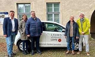 Die SPD-Fraktion im Landesverband Lippe: Andreas Kuhlmann (von links), Selina Sonnenberg, Falk Niehage, Ina Meise-Laukamp und Thomas Jeckel. - SPD
