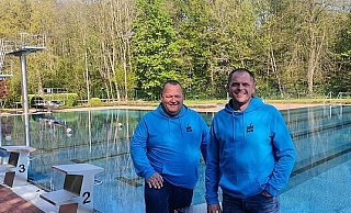 Die Schwimmmeister ziehen für das Freibad Blomberg eine durchwachsene Bilanz. - Bäderbetriebe Blomberg Die Schwimmmeister ziehen für das Freibad Blomberg eine durchwachsene Bilanz. - Bäderbetriebe Blomberg