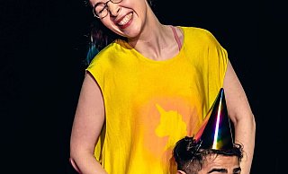 Das Neinhorn begeisterte die Extertaler Kita-Kinder. - Landestheater Detmold Das Neinhorn begeisterte die Extertaler Kita-Kinder. - Landestheater Detmold