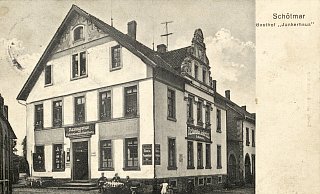 Eine Ansichtskarte des Gasthofes „Junkerhaus", die um das Jahr 1910 entstanden sein dürfte. - Repro: Dr. Stefan Wiesekopsieker
