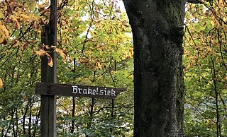 Marode Holzschilder auf dem Mörth – lediglich Brakelsiek ist noch ausgeschildert. - Silke Buhrmester