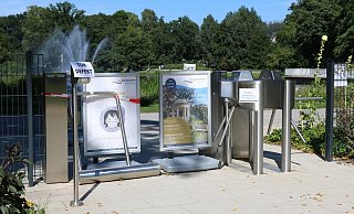 Am Eingang Kurparksee war im vergangenen Jahr die Einlassanlage defekt. Jetzt ist der behindertengerechte Eingang kaputt. - Alexandra Schaller