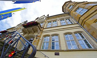 Das Rathaus in Horn soll renoviert werden. Geht es nach Bürgermeister Heinz-Dieter Krüger, ist keine Zeit mehr zu verlieren. - Nicole Ellerbrake