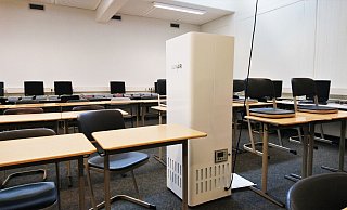 In einigen Klassenräumen in Lage stehen bereits Luftfilter: Detmold soll jetzt auch welche bekommen. - Stadt Lage