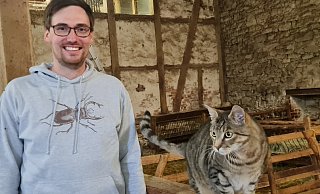 Fabian Fester hat in der Biologischen Station seinen Traumjob als wissenschaftlicher Mitarbeiter gefunden. - Marianne Schwarzer