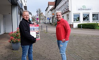 Uwe Krüger und Lisa Redecker haben die Veranstaltung in der Mittelstraße auf die Beine gestellt. - Lorraine Brinkmann Uwe Krüger und Lisa Redecker haben die Veranstaltung in der Mittelstraße auf die Beine gestellt. - Lorraine Brinkmann