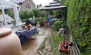 Bei Familie Kegel in der Dürener Straße sind einige Schäden zu beseitigen. - Jost Wolf Bei Familie Kegel in der Dürener Straße sind einige Schäden zu beseitigen. - Jost Wolf