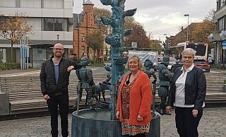 Ein Teil des Arbeitskreises Gesundheit und Soziales: Vorsitzender Felix Rullmann, stellvertretende Bürgermeisterin Heike Busse und Brigitte Stressenreuter (von links). - SPD Lemgo