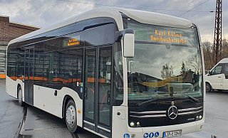 Eine große Investition: Sechs solcher E-Busse sollen im Stadtverkehr Bad Salzuflen ab Juni eingesetzt werden. - Karl Köhne Omnibusbetriebe GmbH Eine große Investition: Sechs solcher E-Busse sollen im Stadtverkehr Bad Salzuflen ab Juni eingesetzt werden. - Karl Köhne Omnibusbetriebe GmbH