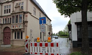 Kein Durchkommen derzeit in der Heu- und Orpingstraße. - Katrin Kantelberg