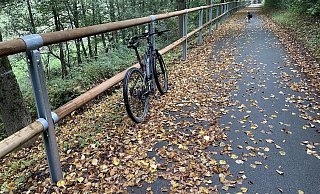 Der Radweg zwischen Wehren und Herrentrup hat einen Zaun bekommen. Leser Carsten Eikmeier fragt nach dem Grund. - Carsten Eikmeier