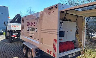 Die Stadtwerke Bad Salzuflen haben im März ein mobiles Notstromaggregat angeschafft. Lage hat zwei auf der Liste, eins soll zeitnah geliefert werden. Die Anlagen brauchen Platz und sollen an Standorten der Feuerwehr untergebracht werden. - Stadtwerke Bad Salzuflen