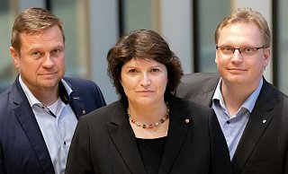Die lippischen Landtagsabgeordneten (von links) Alexander Baer, Ellen Stock und Dr. Dennis Maelzer wünschen sich mehr Polizeibeamte im Kreis Lippe. - Wahlkreisbüro SPD Die lippischen Landtagsabgeordneten (von links) Alexander Baer, Ellen Stock und Dr. Dennis Maelzer wünschen sich mehr Polizeibeamte im Kreis Lippe. - Wahlkreisbüro SPD