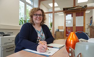 Ratsuchende finden Nicole Albrecht, Leiterin des Arbeitslosenzentrums Ostlippe, nun in ihrem neuen Büro im Paradies 1-3. Eine Voranmeldung ist für einen Besuch nicht erforderlich. - Michaela Weiße