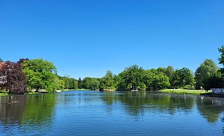 Die Fontäne auf dem Kurparksee ist kaputt. Eine neue Anlage ist bestellt und soll nach Eintreffen schnellstmöglich installiert werden. - Freya Köhring Die Fontäne auf dem Kurparksee ist kaputt. Eine neue Anlage ist bestellt und soll nach Eintreffen schnellstmöglich installiert werden. - Freya Köhring
