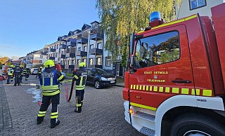An der Lemgoer Straße ist es am Mittwochvormittag zu einem Brand gekommen. - Janet König An der Lemgoer Straße ist es am Mittwochvormittag zu einem Brand gekommen. - Janet König