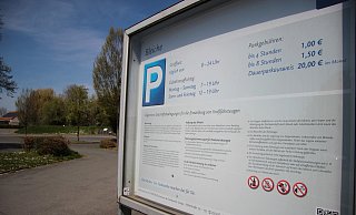 Auf dem Parkplatz Bleiche könnten bald öfter Wohnmobile stehen. Die Beschilderung würde dann entsprechend angepasst.  - Katrin Kantelberg