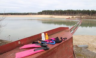 Baden im Baggersee – ob das in der Sandgrube Brink möglich sein wird, ist fraglich. - Dieter Asbrock
