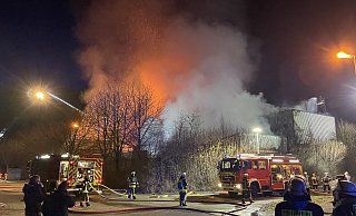 Als vor gut einem Jahr der holzverarbeitende Betrieb in Blomberg lichterloh brannte, gaben Feuerwehren aus der ganz Umgebung unter Einsatz ihres Lebens ihr Bestes. - Freitag TV