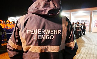 Für die Freiwillige Feuerwehr Lemgo wird eine Containerhalle gebaut. - Stadt Lemgo