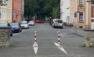 Von der Paulinenstraße (hinten) kommend, soll die Grabbestraße künftig nur noch von Radfahrern befahren werden dürfen. - CDU Detmold