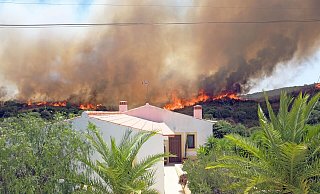 Huge forest fire threatens homes in Portugal - Bildrechte: VBZ