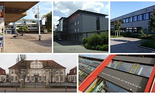 Die Anmeldezahlen für die Lemgoer Sekundarstufen liegen vor. Dabei wird es an (von links oben im Uhrzeigersinn) Realschule, Gesamtschule, Hauptschule, MWG und EKG unterschiedlich voll. - Vera Gerstendorf-Welle, Nadine Uphoff, Till Brand, Marianne-Weber-Gymnasium, Heinrich-Drake-Hauptschule